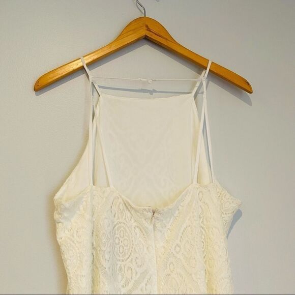 Speechless Juniors' Allover-Lace Tassel-Hem Dress - Picture 7 of 9